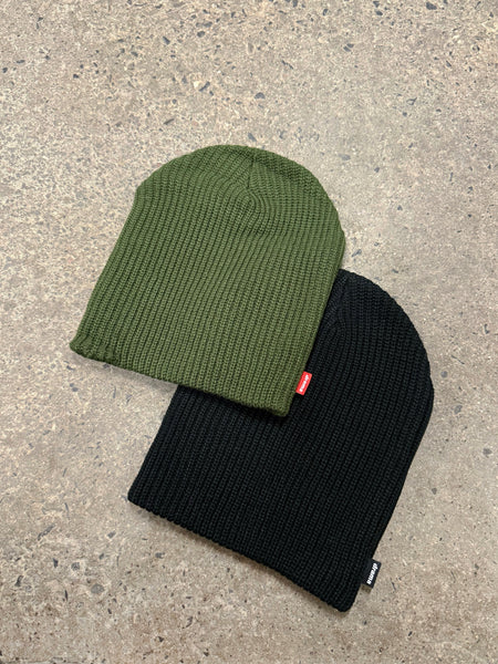 ARMY GREEN KNIT SKULLY