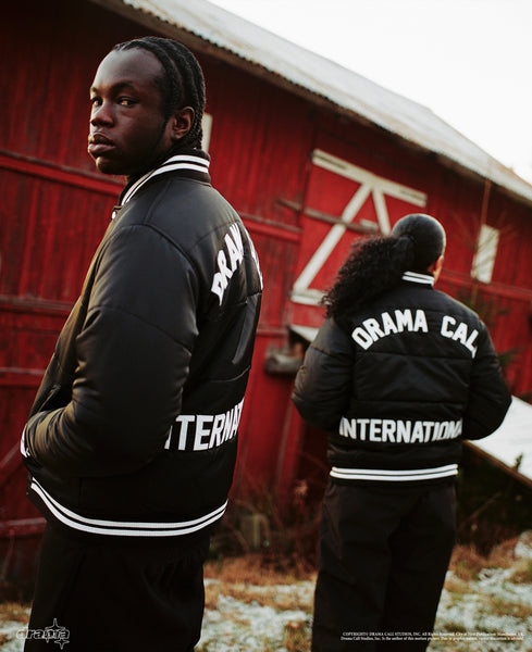 BLACK COLLEGE JACKET