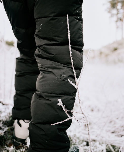 BLACK DUCK DOWN LINE-STA PUFFAH PANTS