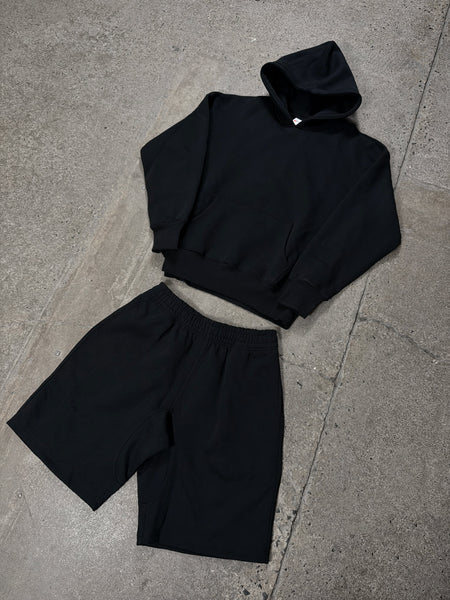 BLACK ALL STAR EMBROIDERED HOOD