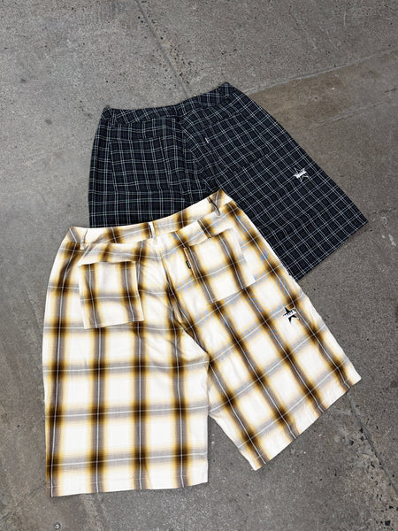 ALL STAR FLANNEL SHORTS (BROWN)