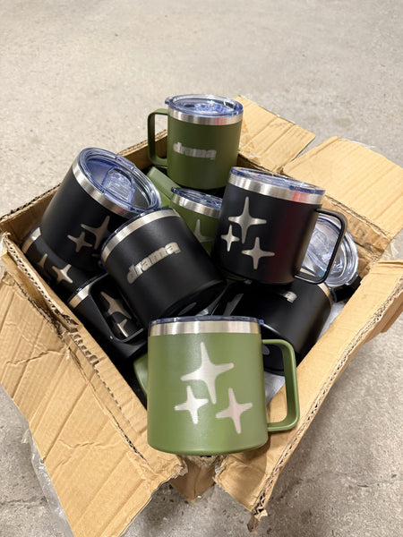 STAINLESS STEEL TRAVEL MUG (BLACK)