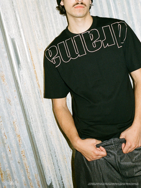 OUTLINE FLIP TEE (BLACK)