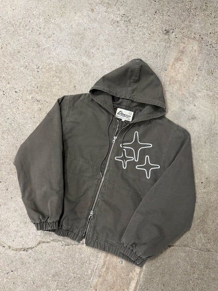 CHAIN STA GRAFT JACKET (OLIVE GREY)