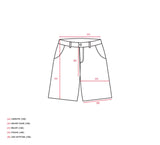 CHAIN STITCH SCRIPT JUMBO JORTS (RAW INDIGO) - New