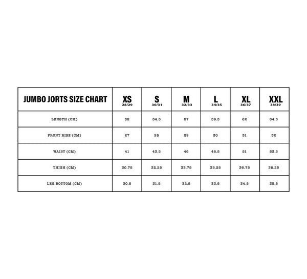 JUMBO JORTS (RAW INDIGO)