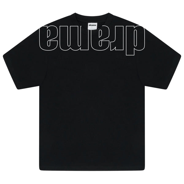 OUTLINE FLIP TEE (BLACK)