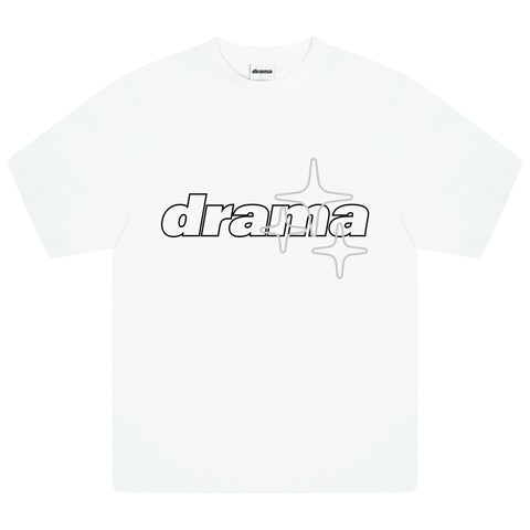 GREY LINESTAR TEE *NEW BLANK  (WHITE)