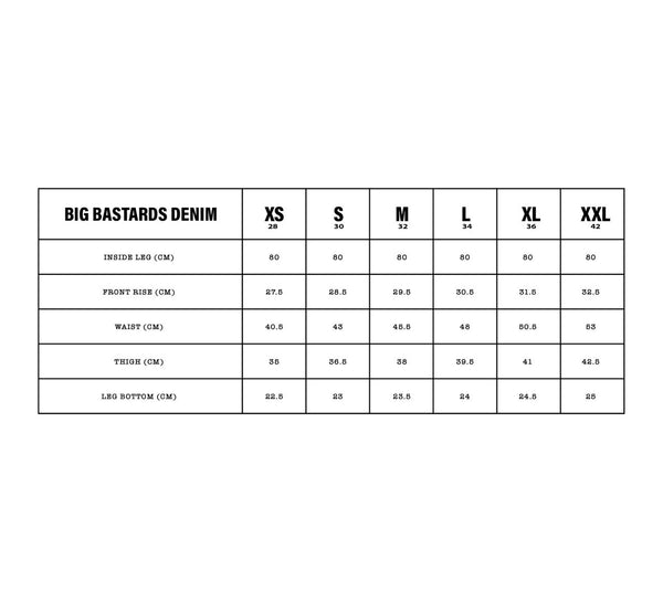 BIG B*STARDS LIGHT BLUE WASH DENIM (BAGGY FIT)