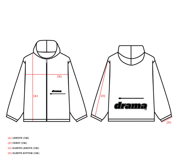 NAVY SHELL RAIN JACKET