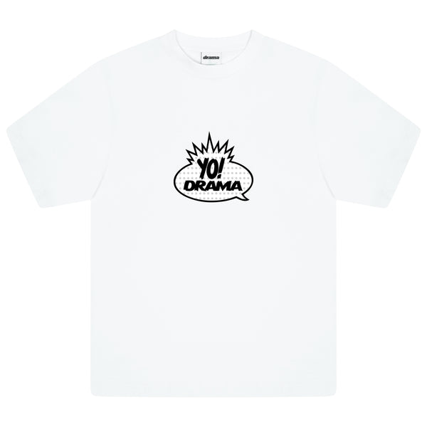 YO DRAMA TEE *NEW BLANK (WHITE)