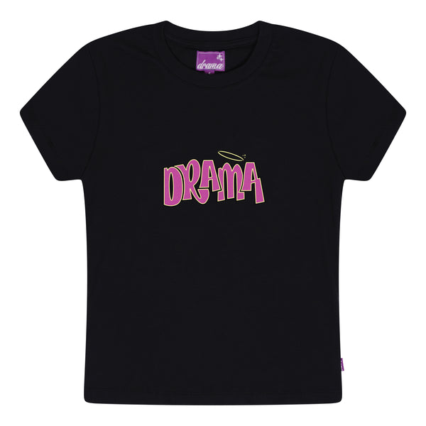 DRAMA DOLL BABY TEE (BLACK)