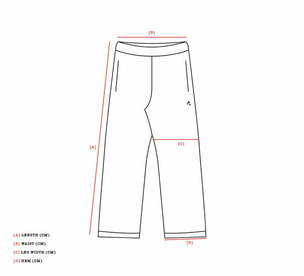 Drama Call pants size chart