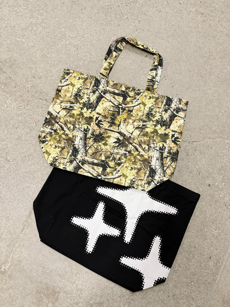 BLACK HALFTONE STA TOTE BAG