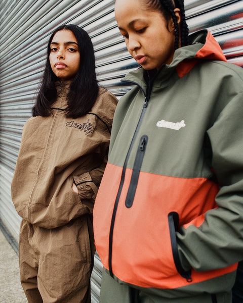 ARMY GREEN LINE-STA TRACK TOP