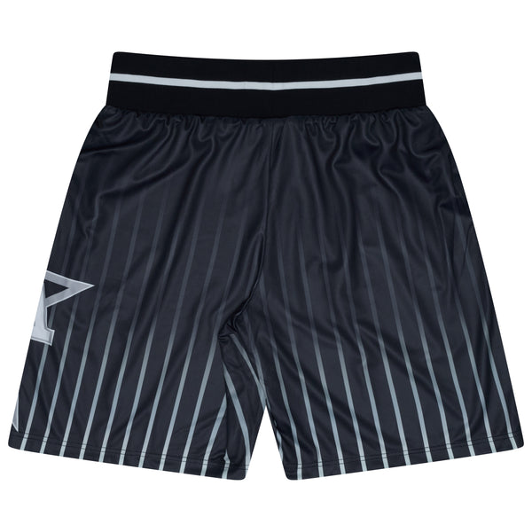 Men's black Drama Call All Star pinstripe shorts