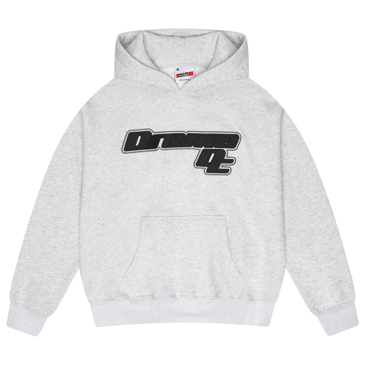 Men's grey Drama Call AV Sport hoodie front view 