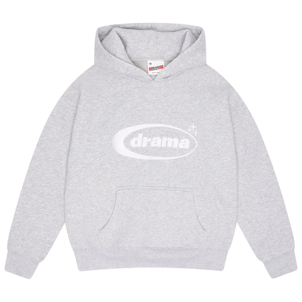 Men's grey Drama Call OG oval hoodie front view