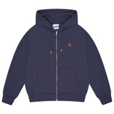 Men's navy Drama Call STA zip-up hoodie front view 
