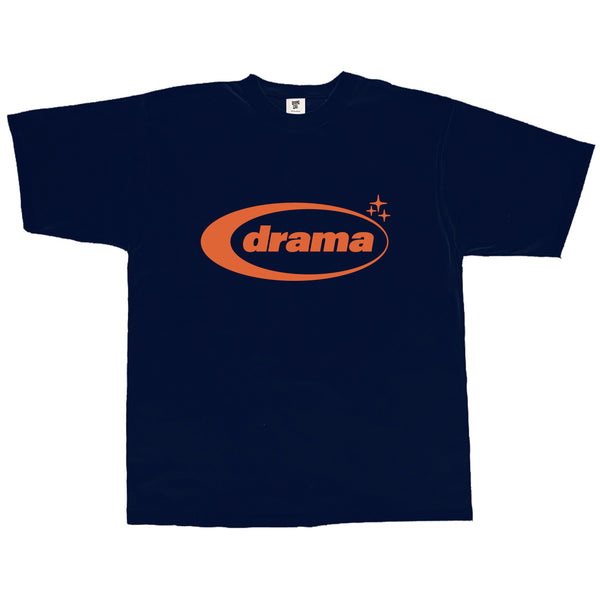 ORANGE OVAL TEE (NAVY)