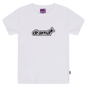 PINK 1STA WOMENS BABY TEE (WHITE)