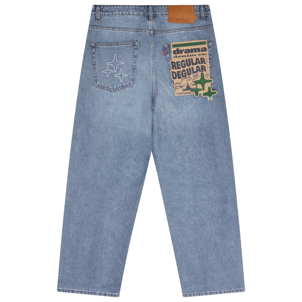 REGULAR DEGULAR LIGHT BLUE WASH DENIM (REGULAR FIT)
