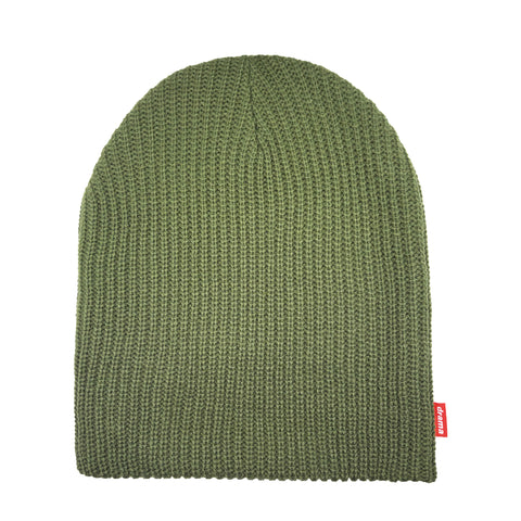 ARMY GREEN KNIT SKULLY