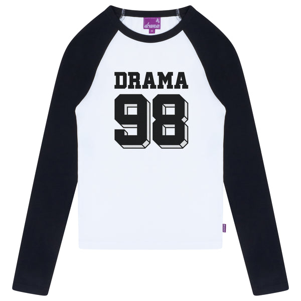 DRAMA 98' LONGSLEEVE WOMENS TEE (BLACK)