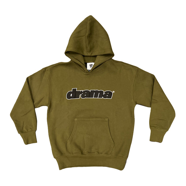 ARMY GREEN STAPLE HOOD